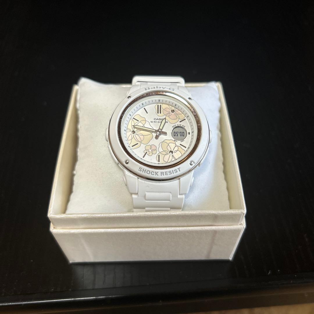 G-SHOCK Baby-G　フローラル ダイアル 花柄　ホワイト 楽天市場】ベビーG フローラル CASIO BABY-G BGA-150 FL-select 13,5