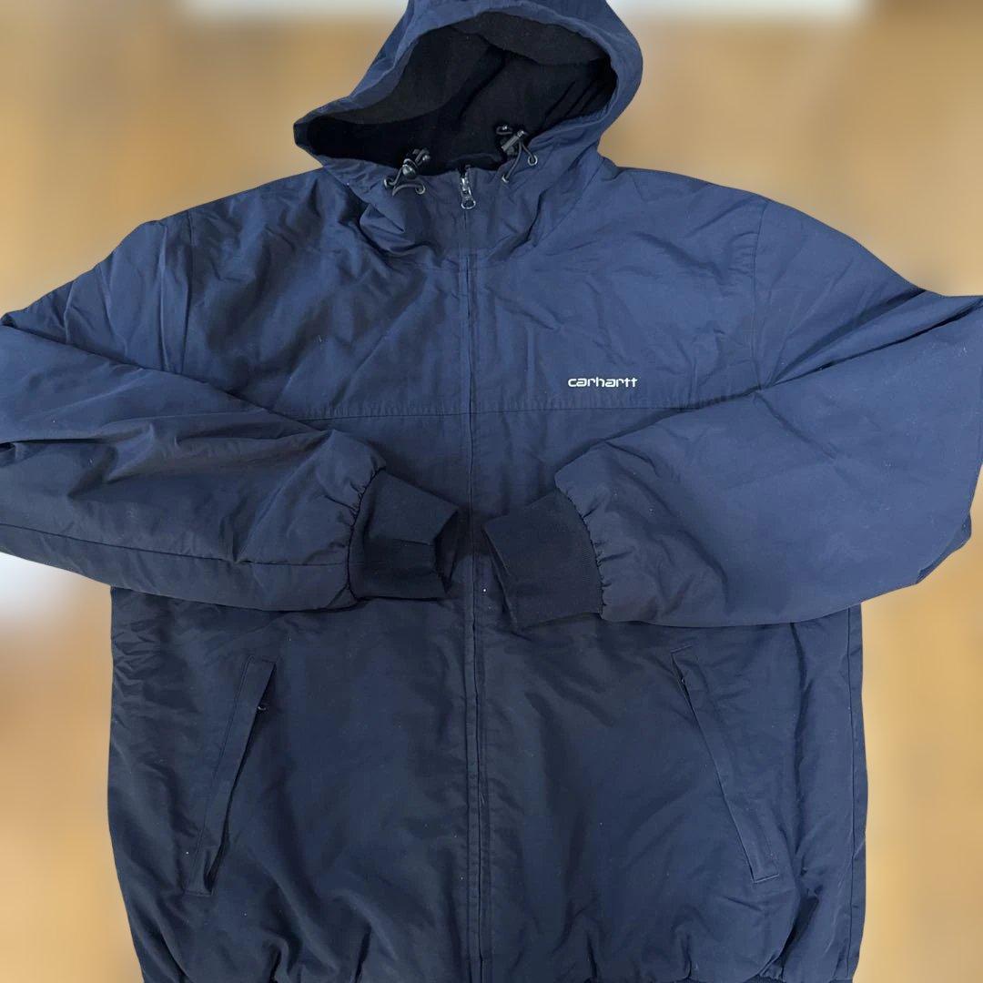 Carhartt フード付きナイロンジャケット ネイビー