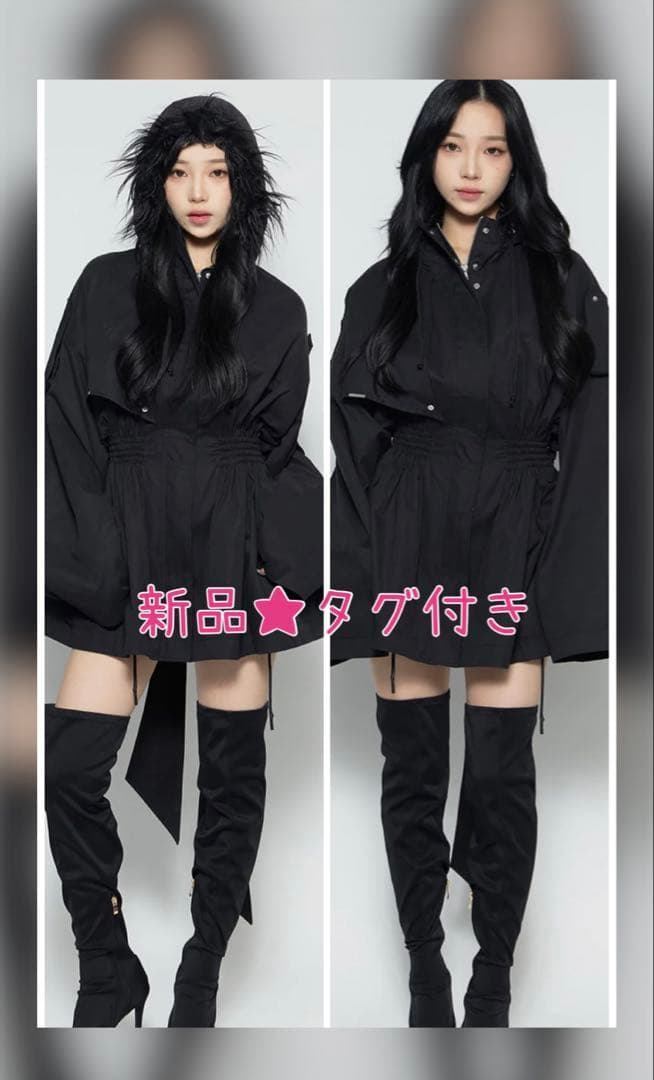 ジャケット・アウター theredthread fur embroidery trench short