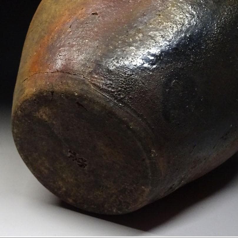 大名品】◇古丹波 壷 菊花紋 窯印 下賜品◇検）白磁 古信楽 古九谷 古