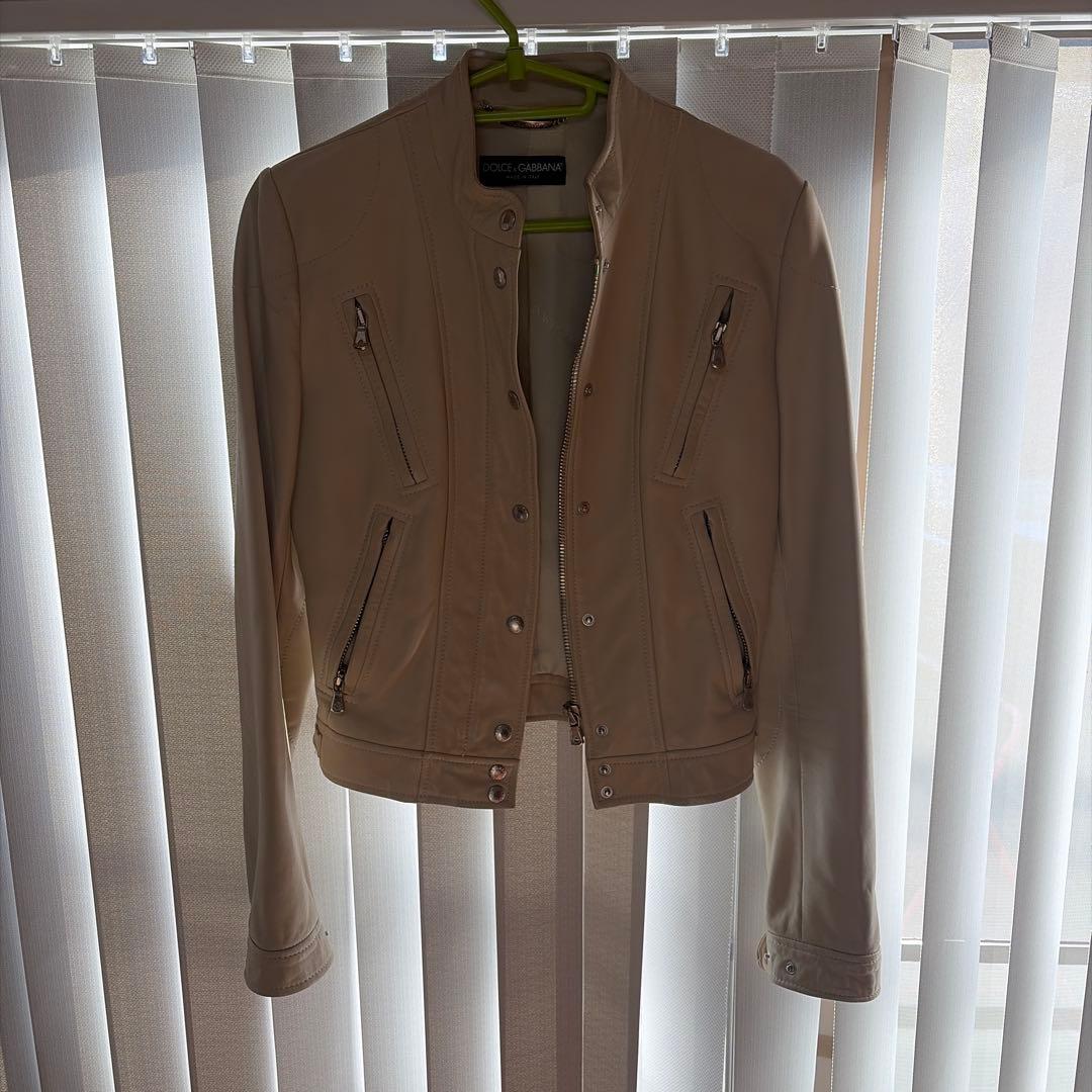 DOLCE&GABBANA レザージャケット ラム革