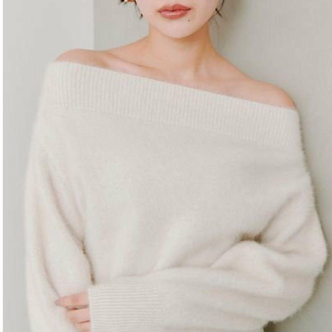 【美品】フォックスアルパカオフショルプルオーバー SNIDEL FASHION SNAP ⁡ @karen.kgy ⁡ #フォックスアルパカオフショルプル