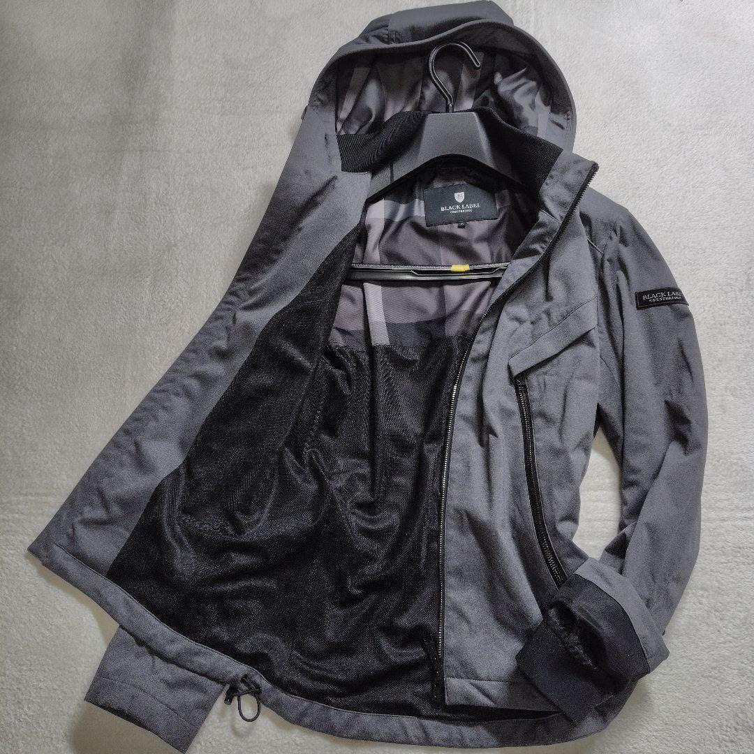 極美品　ブラックレーベルクレストブリッジ　2way　ブルゾン　チェック ナイロン