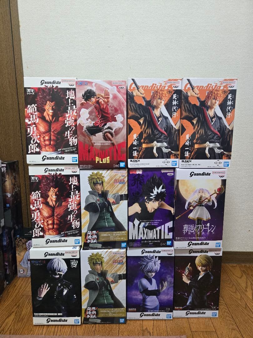 BLEACH&刃牙&金木&ナルトなど人気プライズフィギュア12体まとめ売り
