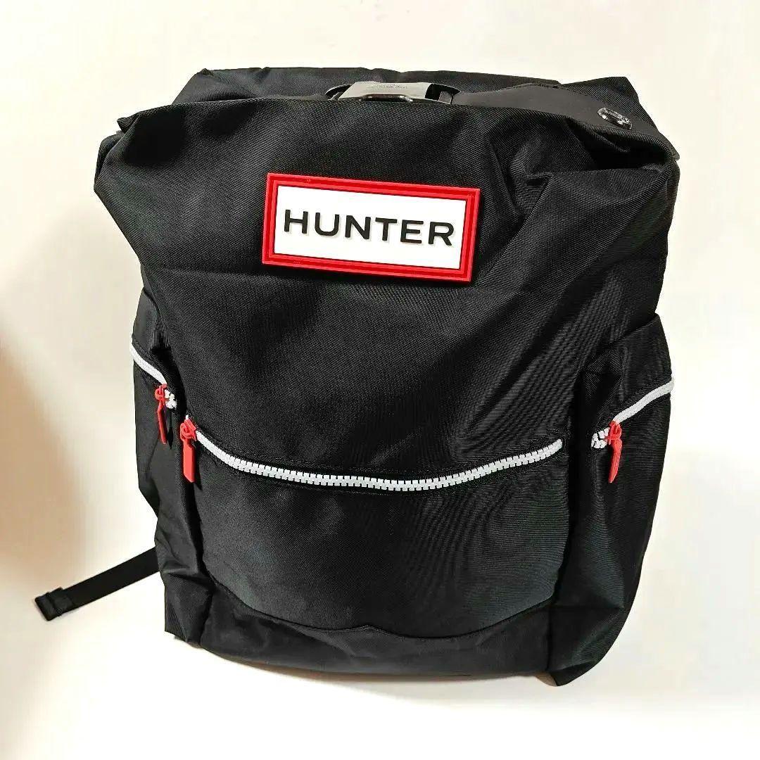 未使用　HUNTER ハンター　リュックサック バックパック　黒 オリジナル ナイロン バックパック - ブラック