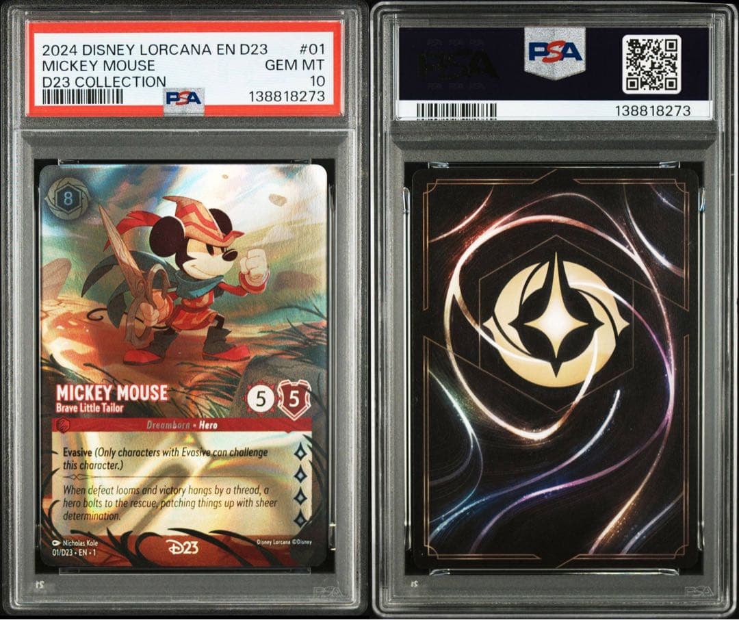 ロルカナ D23 ミッキー PSA10 連番 - メルカリ