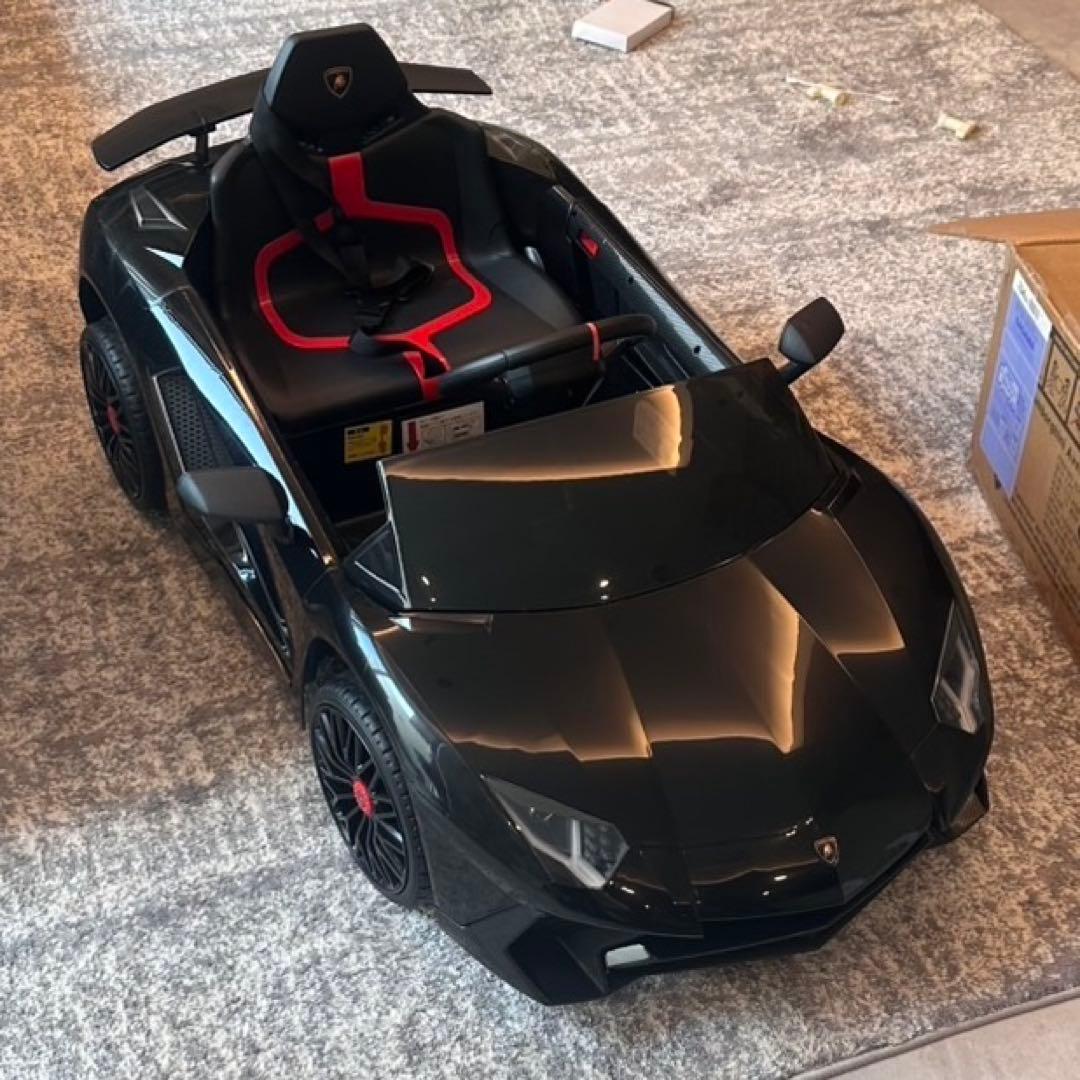 Lamborghini Aventador ブラック 電動カー ラジコン 子供用 楽天市場】電動乗用ラジコン 乗用玩具 ランボルギーニ アヴェン
