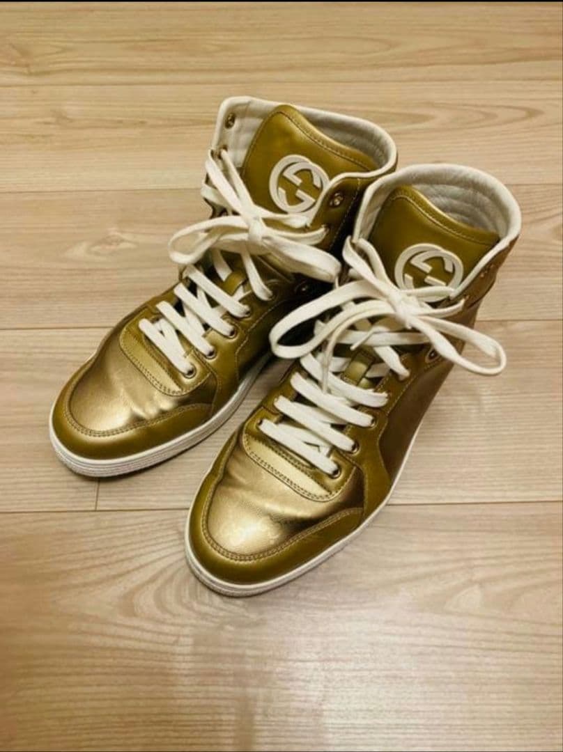 GUCCI メンズハイカット ヴィンテージスニーカー 27.5 9 1/2