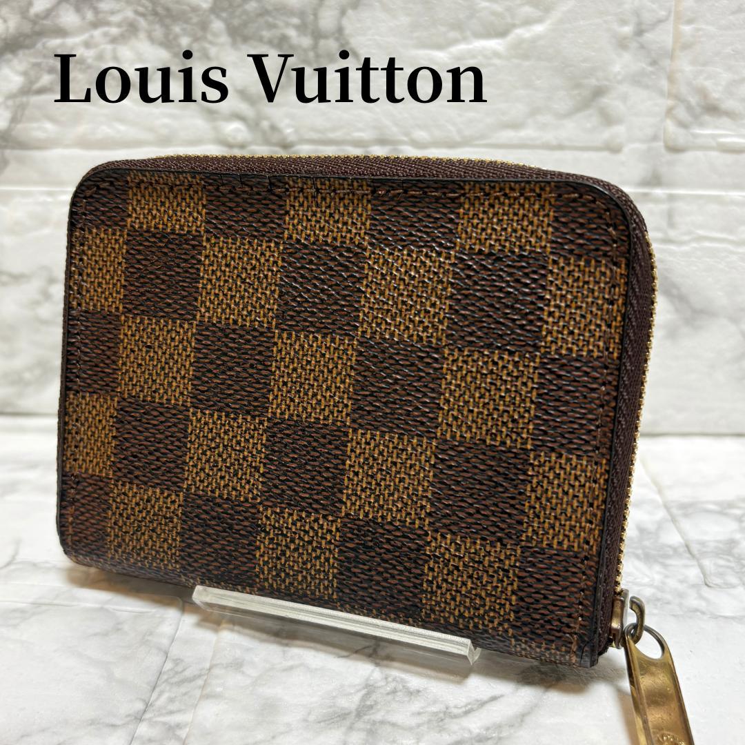 ルイヴィトン ダミエ ラウンドファスナー ケース コンパクト財布