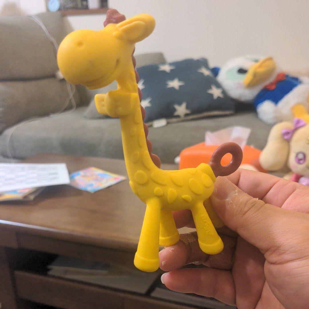 キリンの歯固め Amazon | EDISON(エジソン) 歯がため キリンのはがため ピンク フック