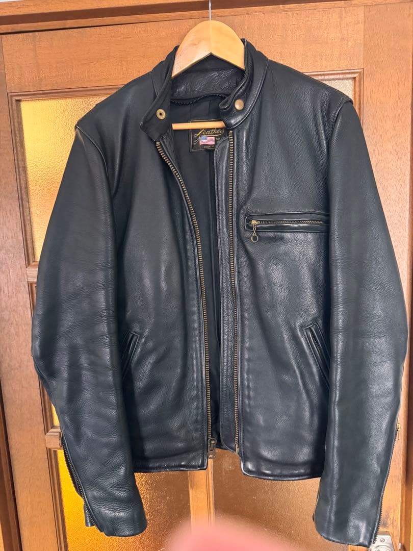 バンソン レザージャケット 36 タイプB 初期モデル全てタロンジップ　値下可能