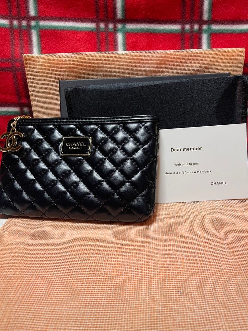 CHANELノベルティキルティングポーチ - メルカリ