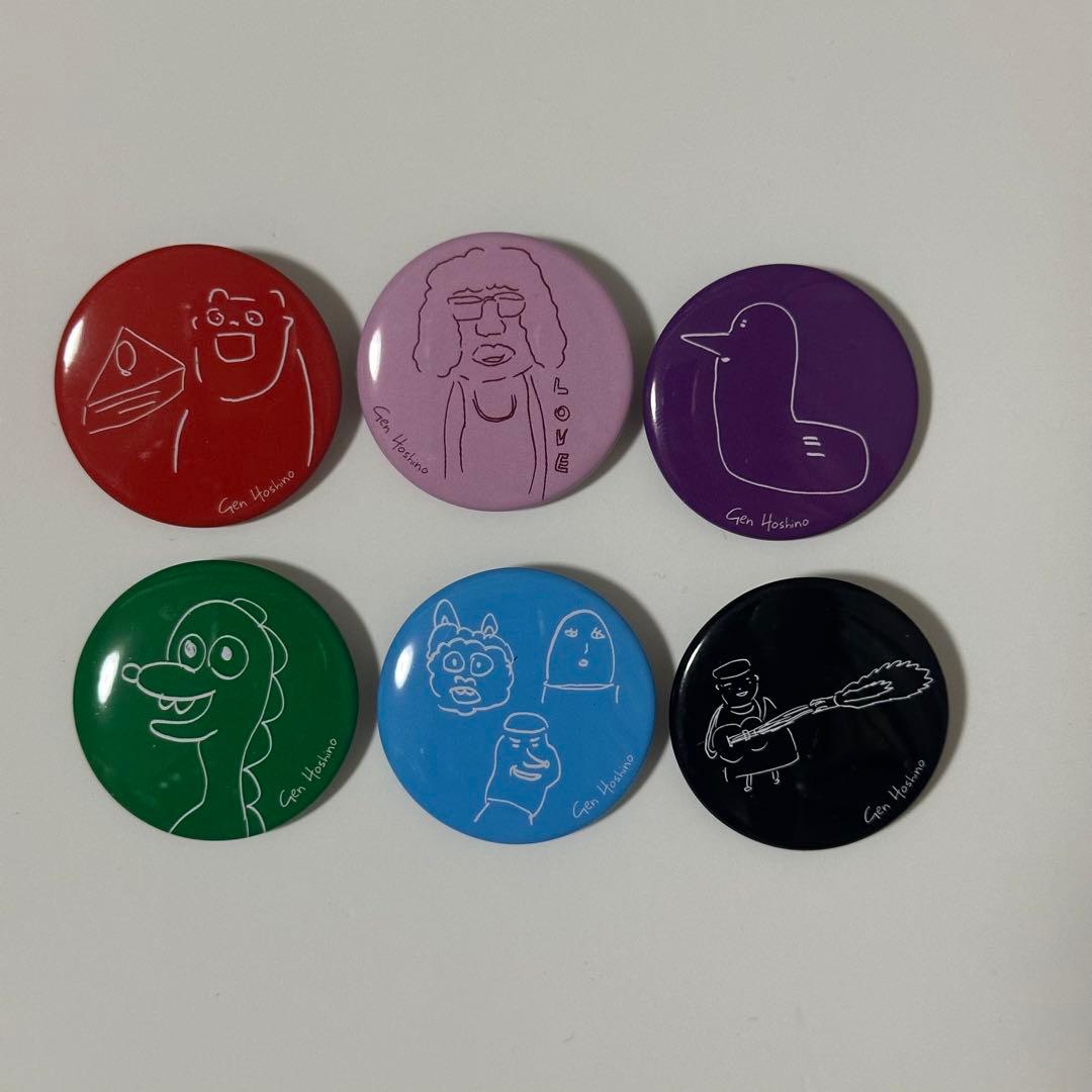 星野源 HETAKUSO 缶バッジ ステッカー ひとりエッジ - メルカリ