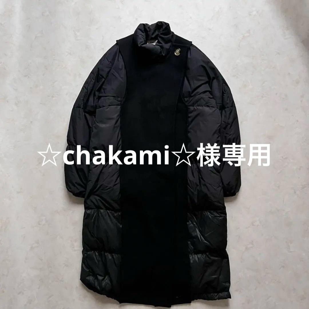 ENFOLD MELTON×DOWN COAT　ダウン　ウール　異素材　38 M