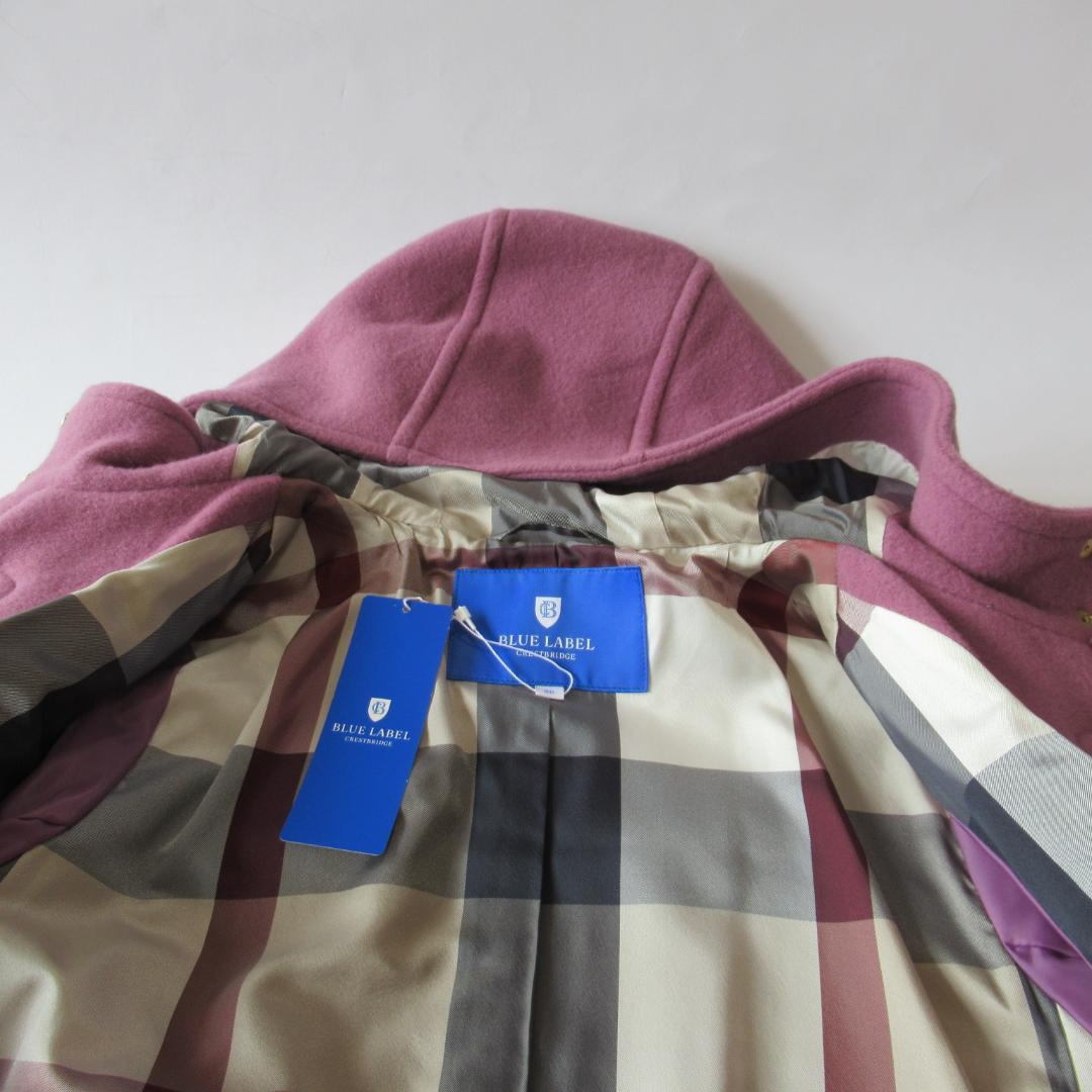 ブルーレーベルクレストブリッジ新品ピンク バイルメルトンダッフル