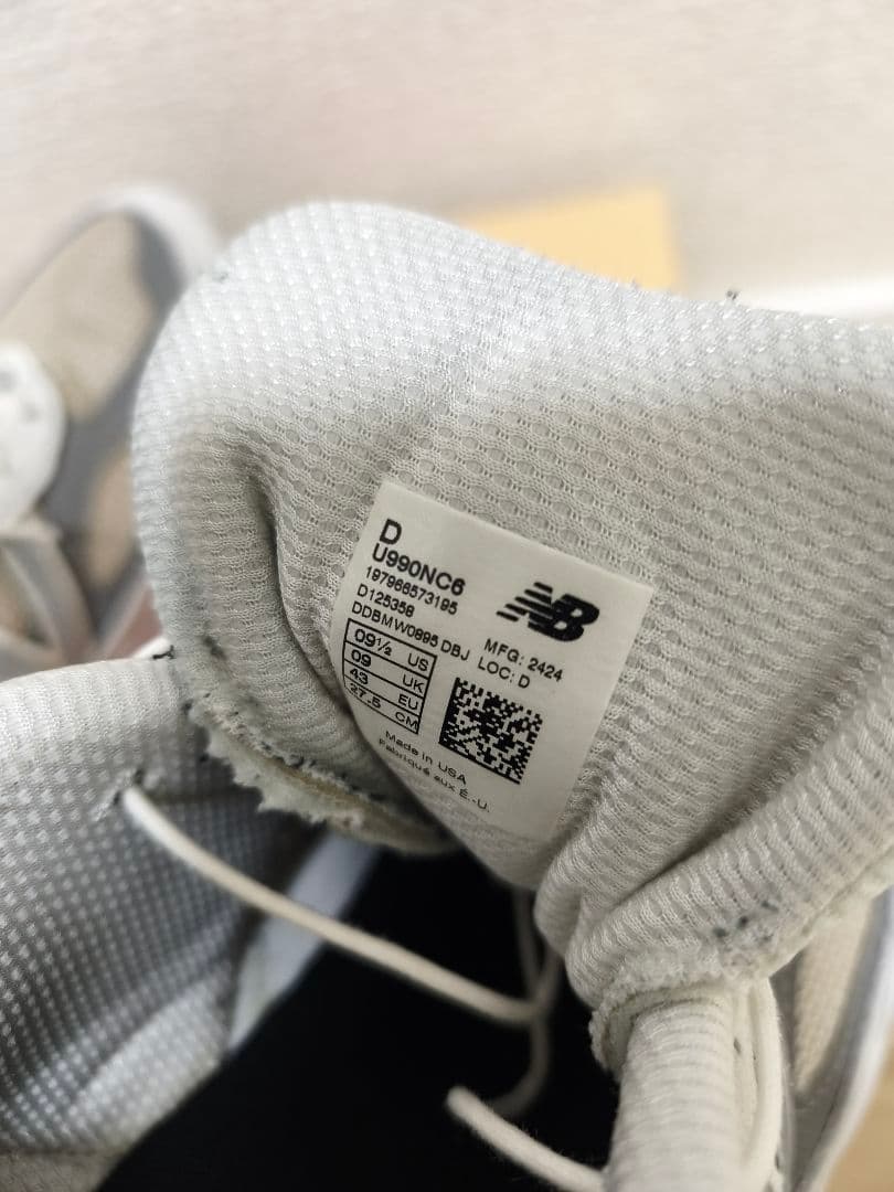 靴 New Balance 990 v6 27.5cm u990nc6