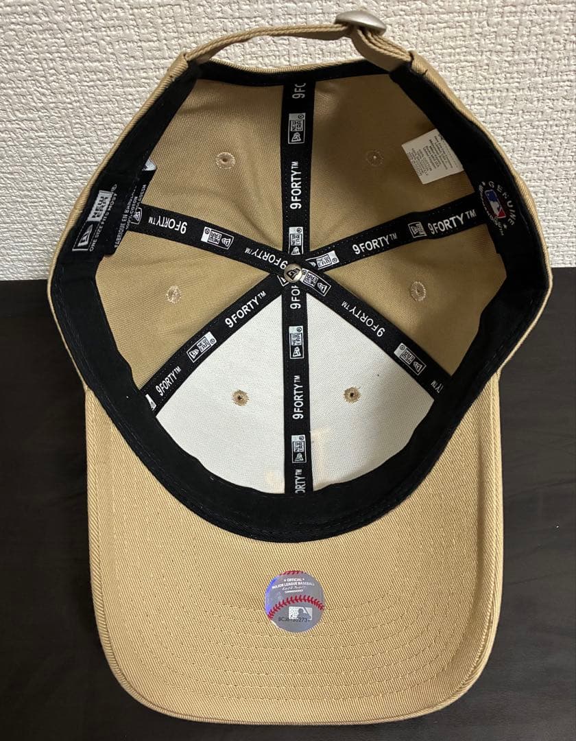 NEW ERA 9FORTY ベージュ LAキャップ帽子 刺繍入り - メルカリ