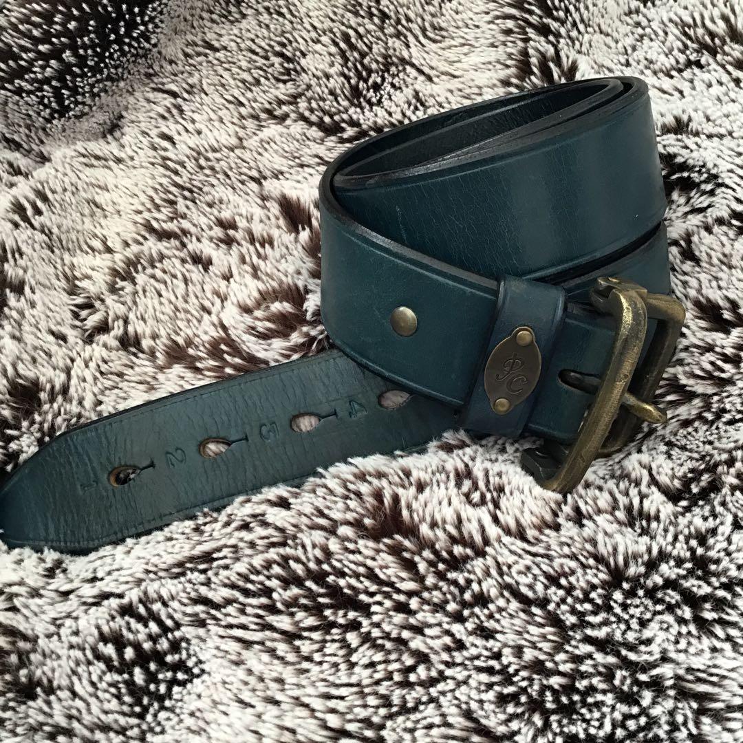 希少入手困難 Porter Classic LEATHER BELT BLUE - メルカリ