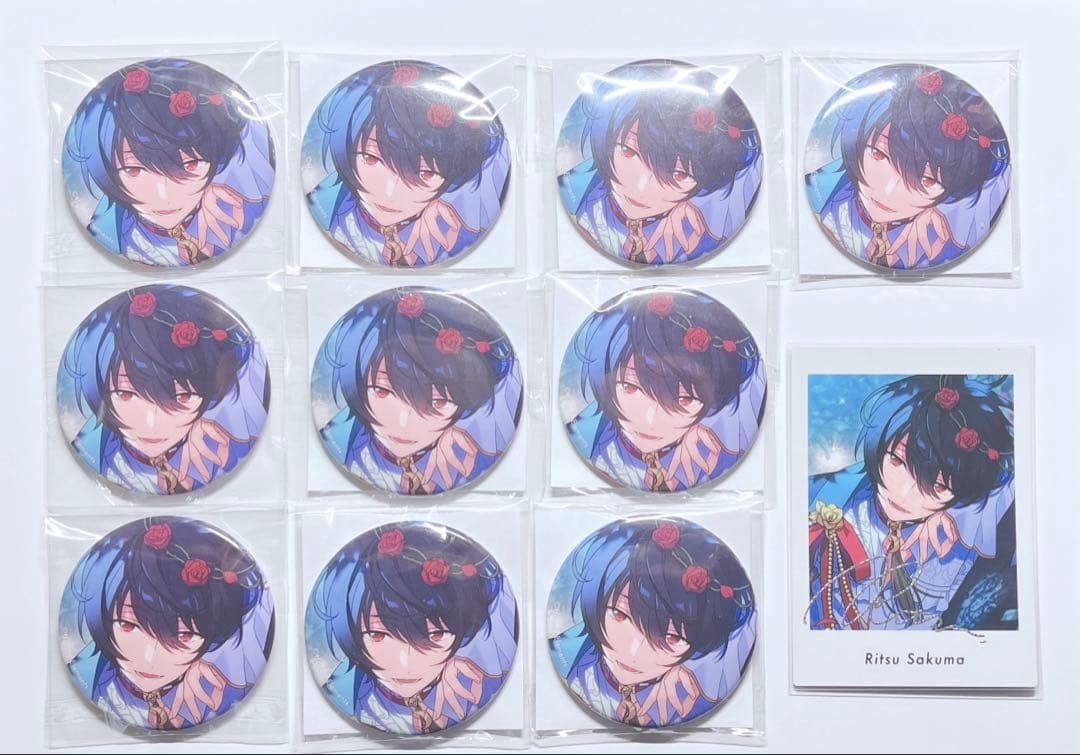 さら)あんスタ 朔間凛月 フィーチャー 缶バッジ 10点セット ぱしゃっつ