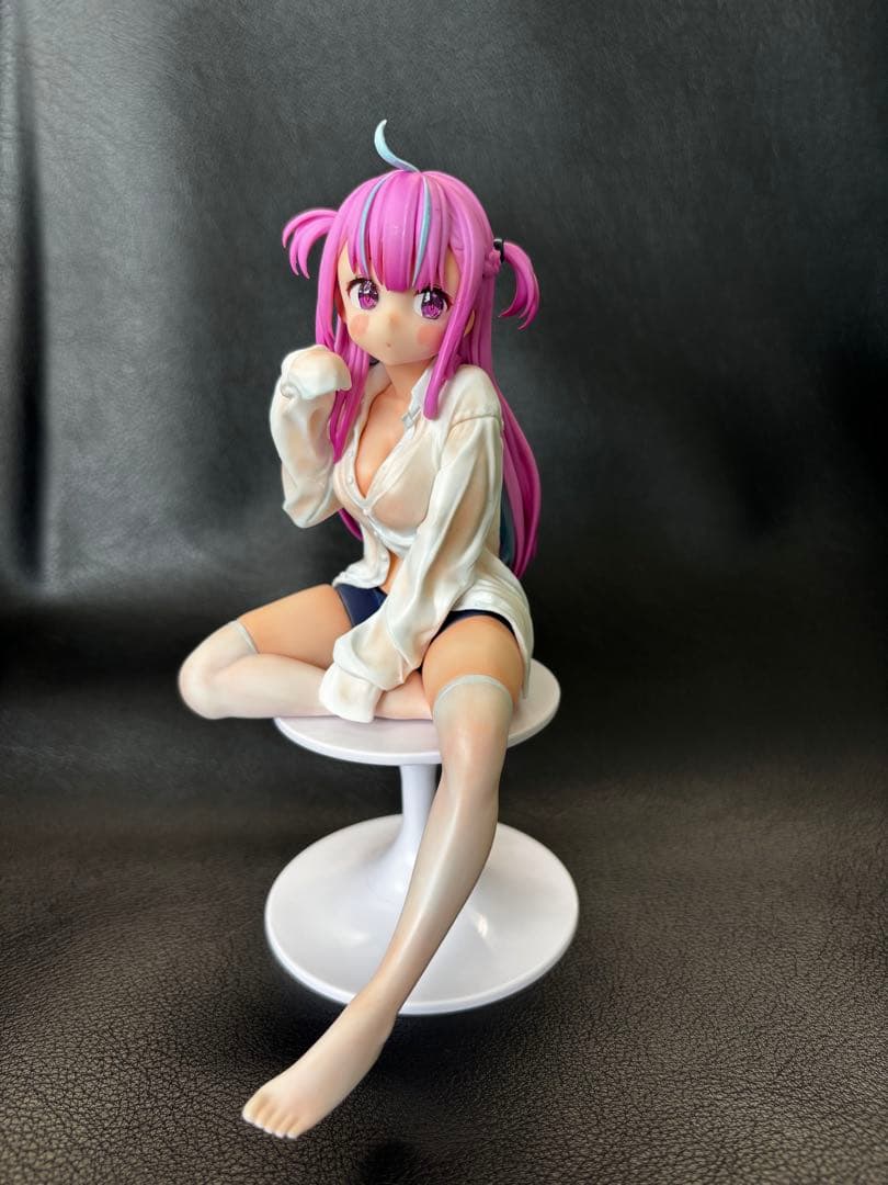 湊あくあ　透け感　リペイント　フィギュア　relax time ホロライブ