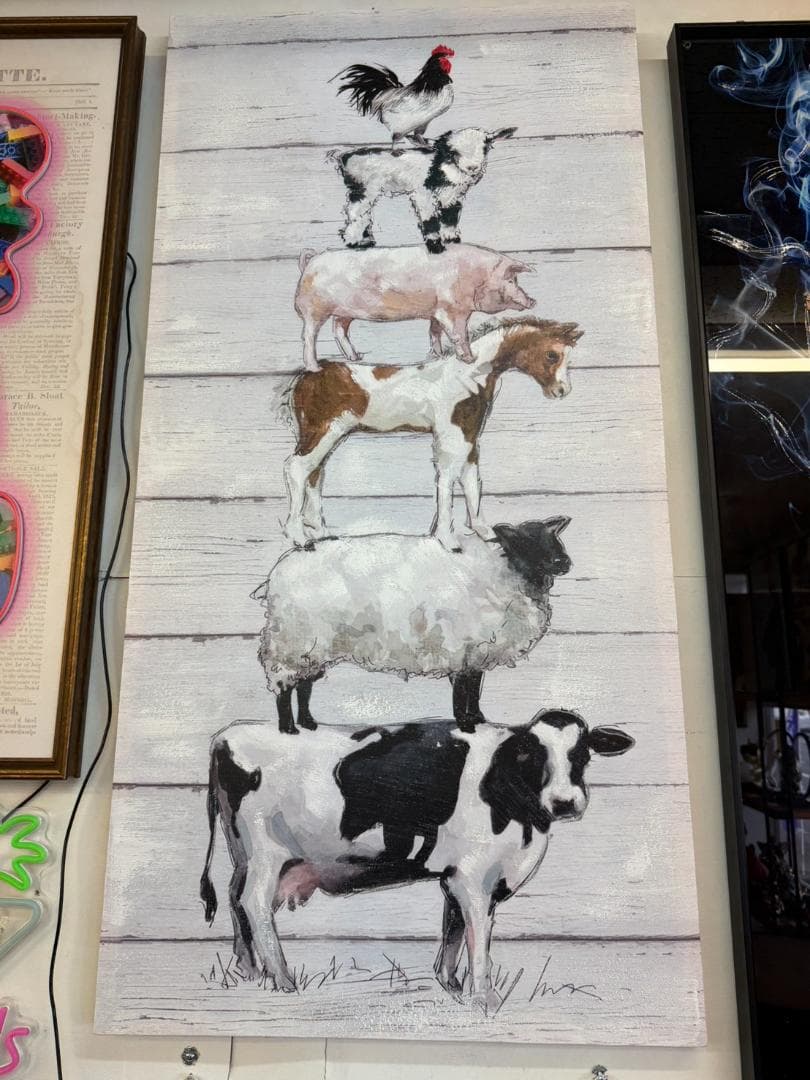 アートパネル　キャンバスアート　ブレーメンの音楽隊　120　壁掛け　絵　アート