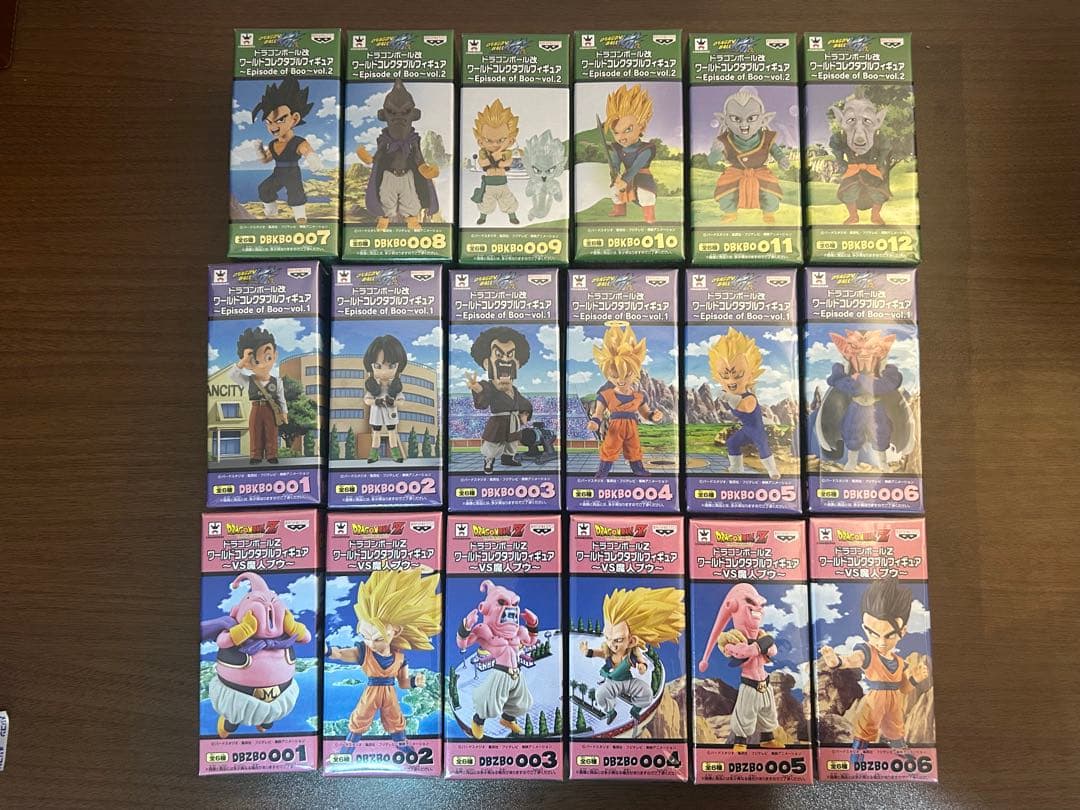 ワーコレ ドラゴンボール 魔人ブウ編18体コンプリートセット未開封 ドラゴンボール」シリーズより「魔人ブウ」の各形態を立体化した