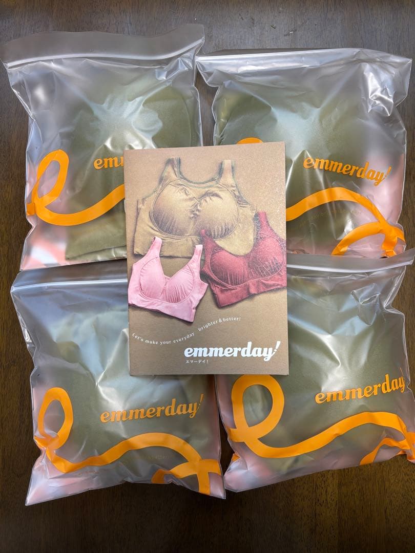 ⚪︎emmerday！ブラジャー　4Lカーキ 4個セット