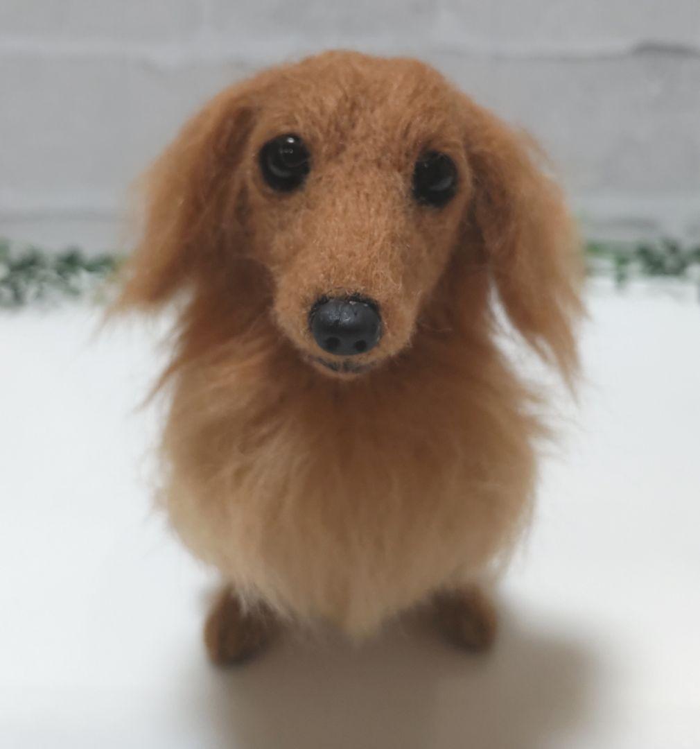 ミニチュアダックス♡レッド♡羊毛フェルト☆ハンドメイド - メルカリ