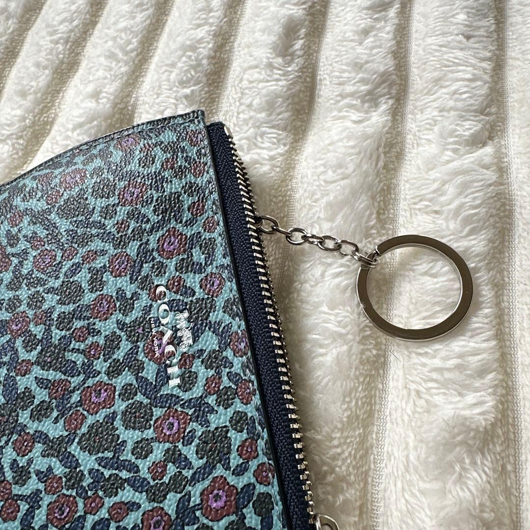 COACH フラワーパターン ハンドバッグとパスケース