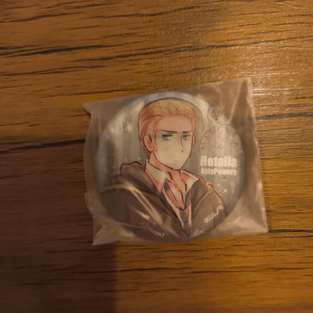 ヘタリア　チェンジング缶バッジ　ドイツ　ちびきら