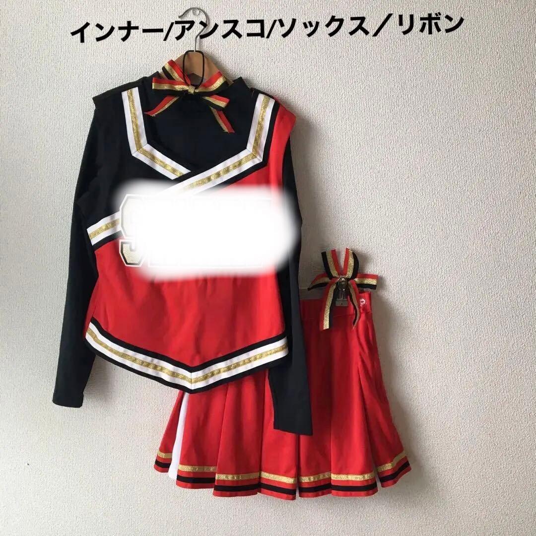 チアリーディングウェア セット 大学　L M リボン インナー アンスコ