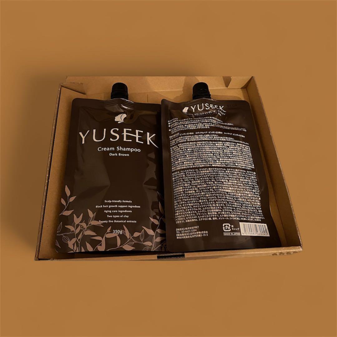 YUSEK Cream Shampoo ダークブラウン2個セット