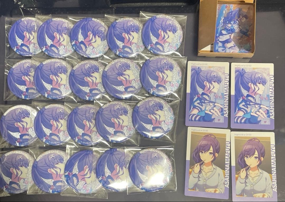 プロセカ 朝比奈まふゆ グリ缶バッジ Iなんです 26C ノーブルアート