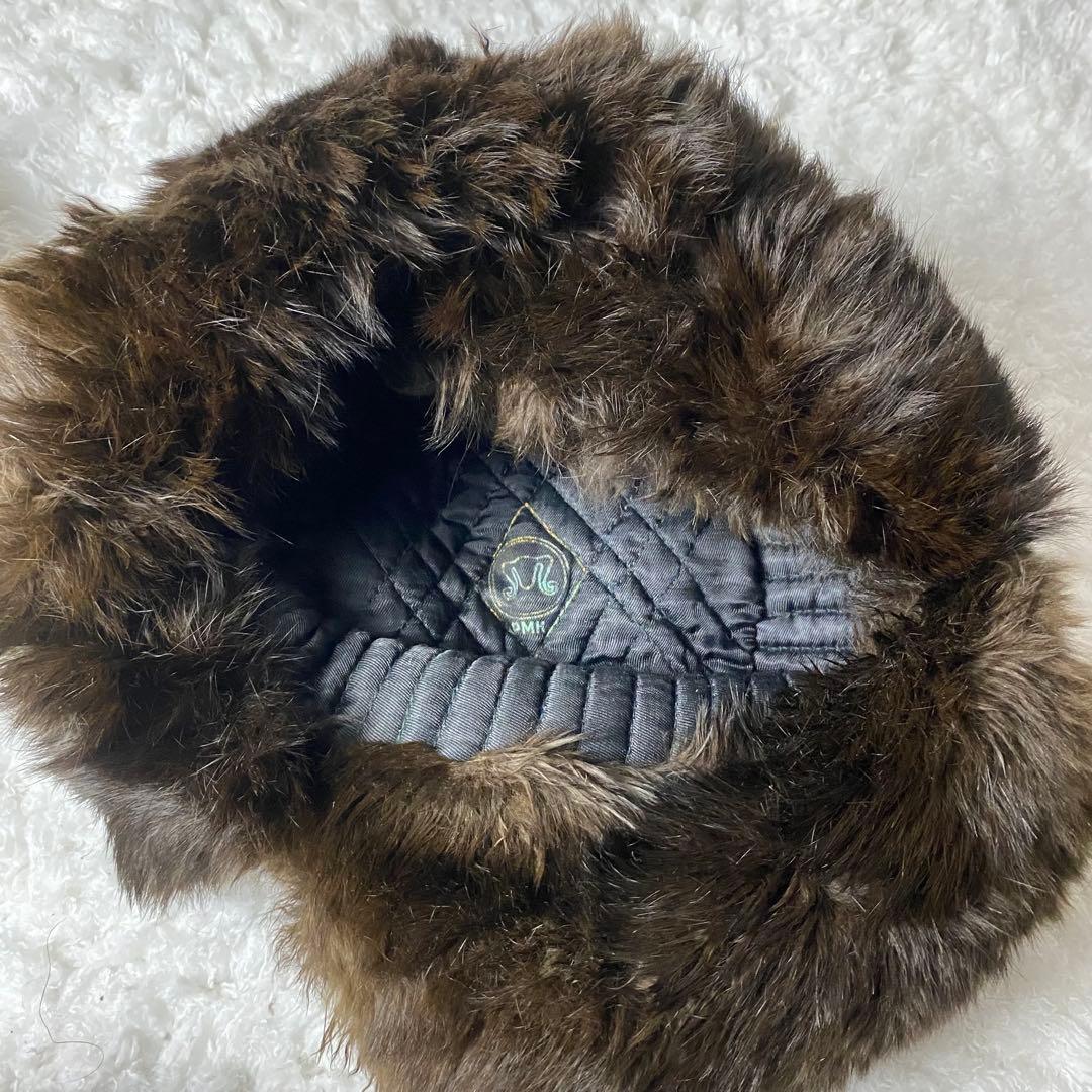 希少✨】ロシア帽 ミンク フライトキャップ リアルファー ダーク