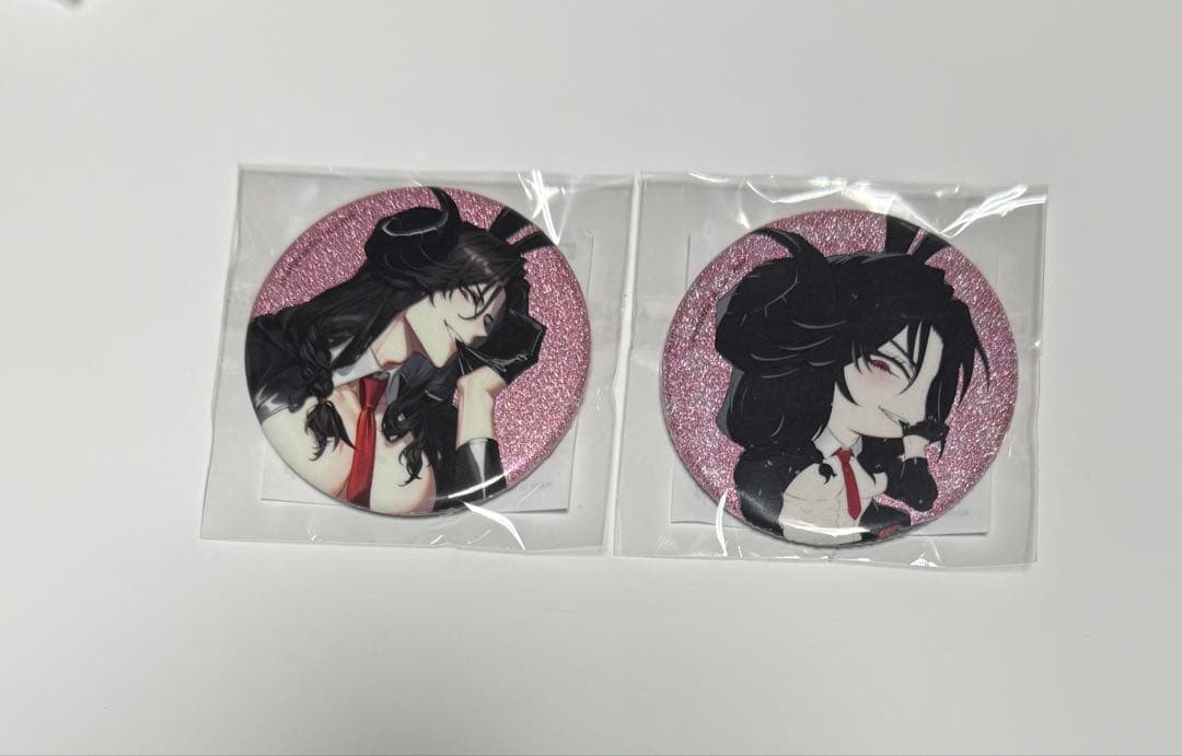 くじ引き堂 地獄のどこが悪い？ へるば C賞 缶バッジ アスモデウス 2点