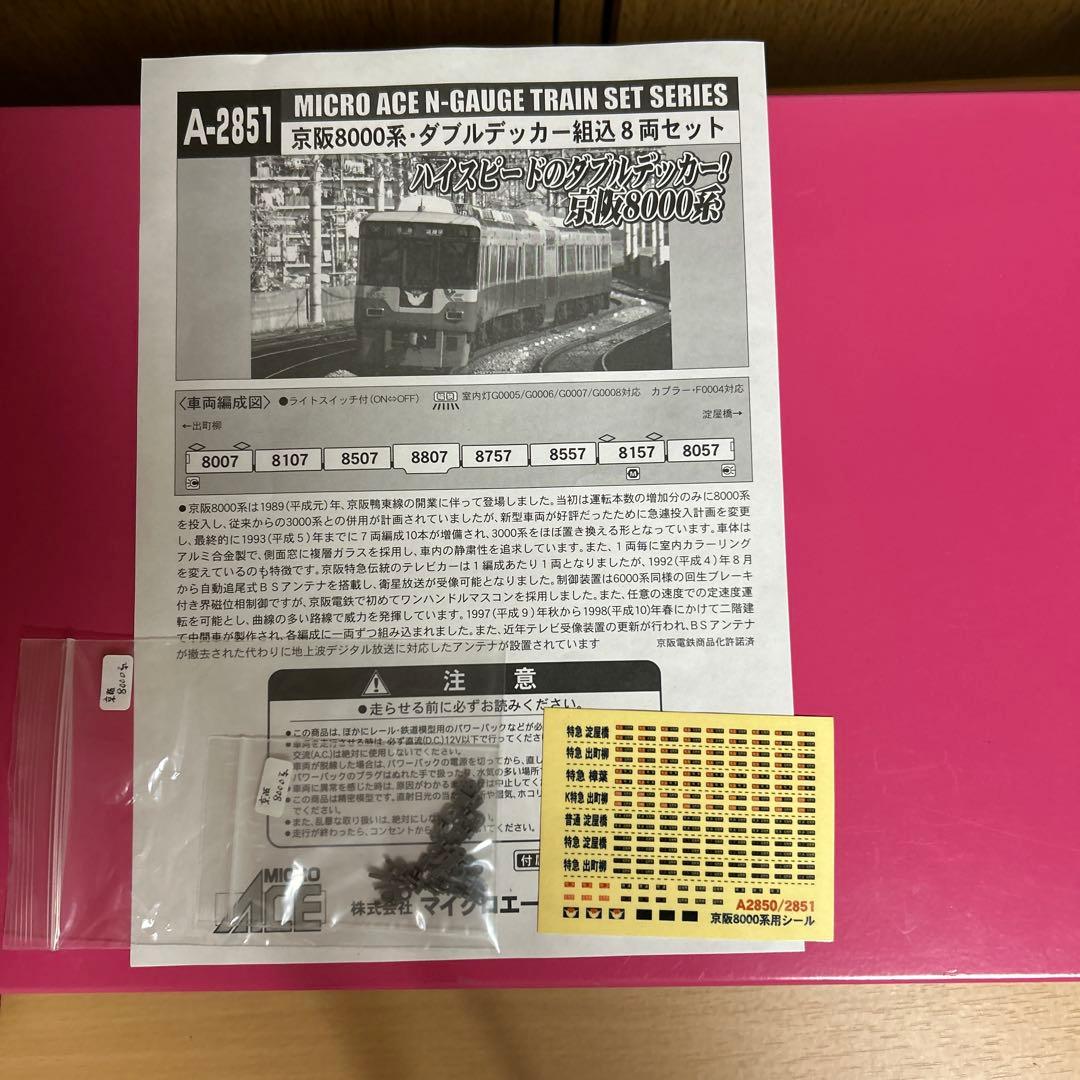京阪8000系テレビカー 8両セット 京阪 8000系 新塗装 (8両セット) (鉄道模型) - ホビーサーチ 鉄道模型 N