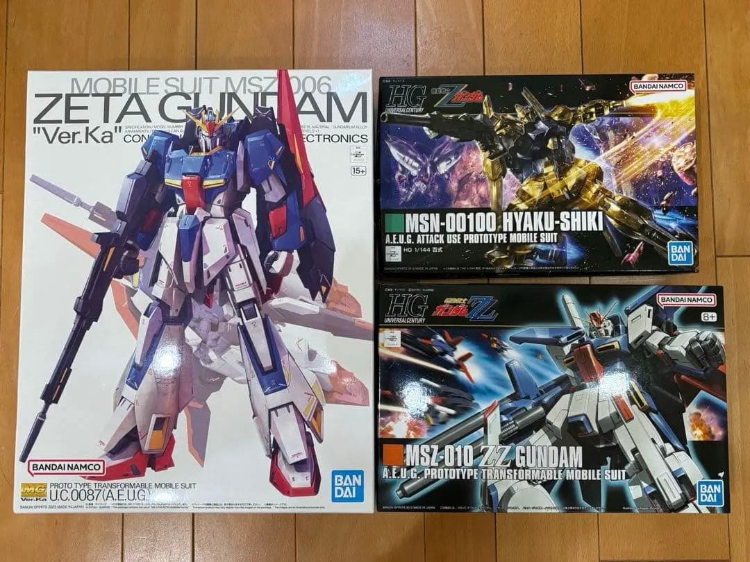 MG ゼータガンダム 1/100 プラモデル 他3体セット ガンプラ】MG 1/100『ゼータガンダム Ver.Ka』機動戦士Ζガンダム