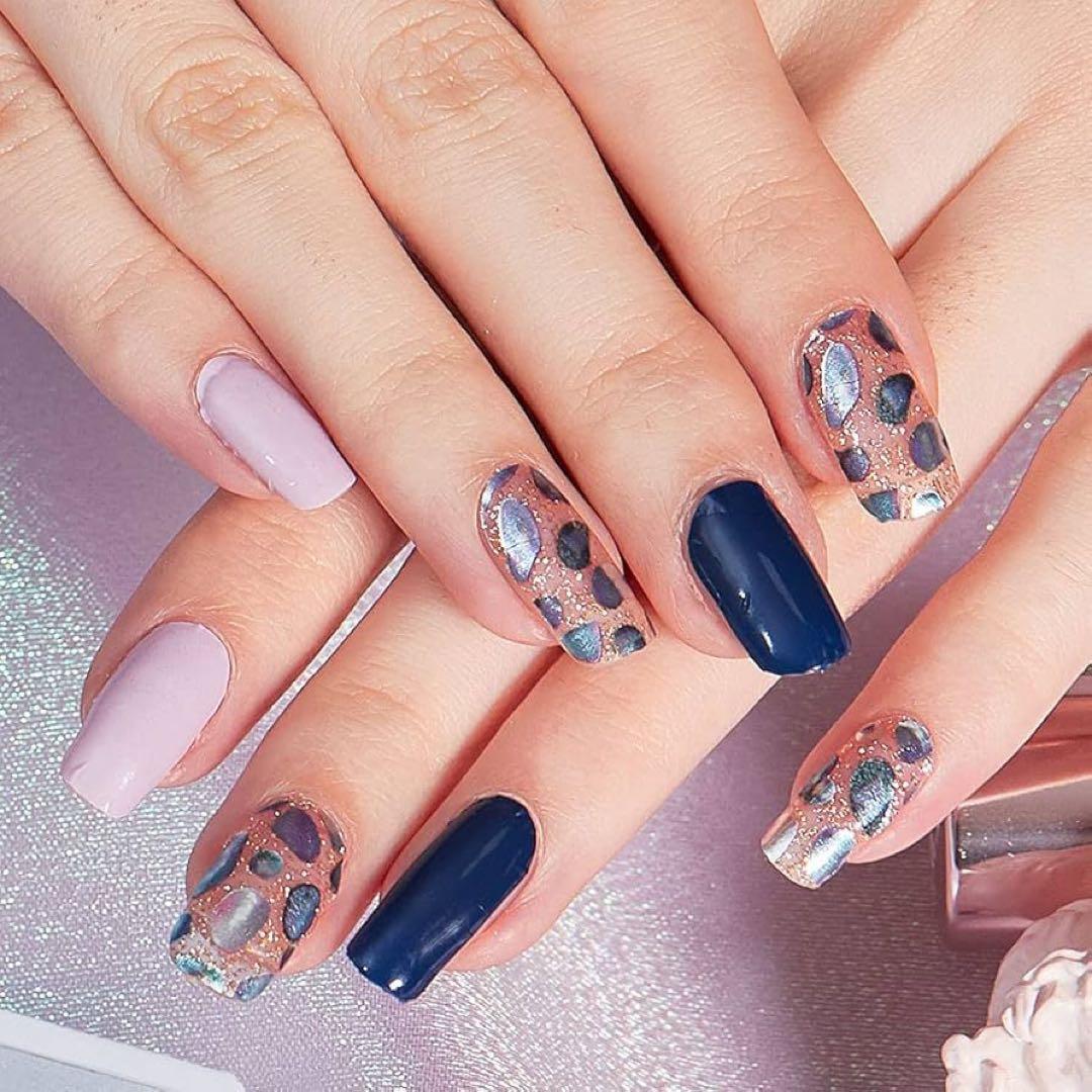 HERAXI ネイルシール 手の爪 20Pcs 爪やすり付き ネイル