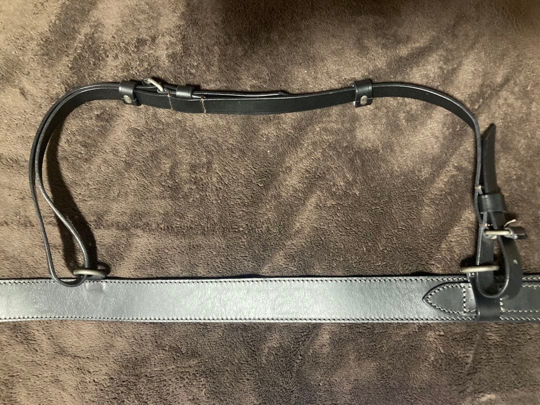 LEMAIRE equestrian belt 80cm black ルメール - メルカリ