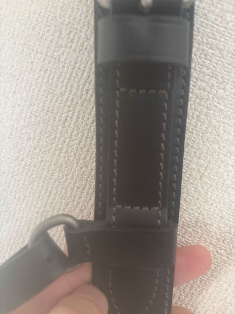 LEMAIRE equestrian belt 80cm black ルメール - メルカリ