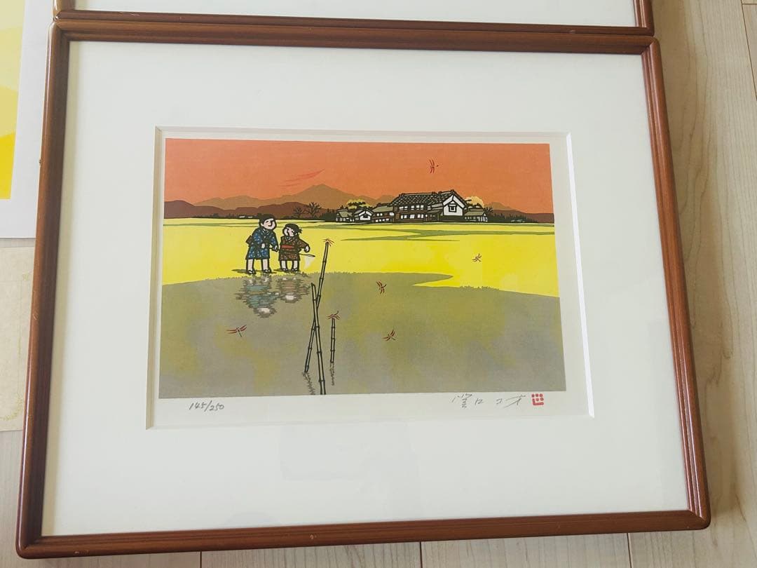 め*ん様 関口コオ オリジナル版画 限定250部 春夏秋冬 4種 保証書