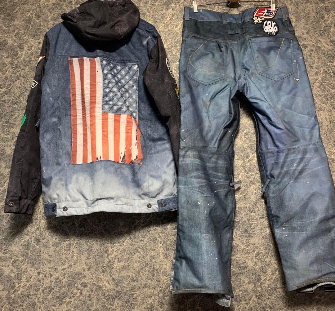 686×diesel スノーボードウェア 上下 55DSL Mサイズ - メルカリ