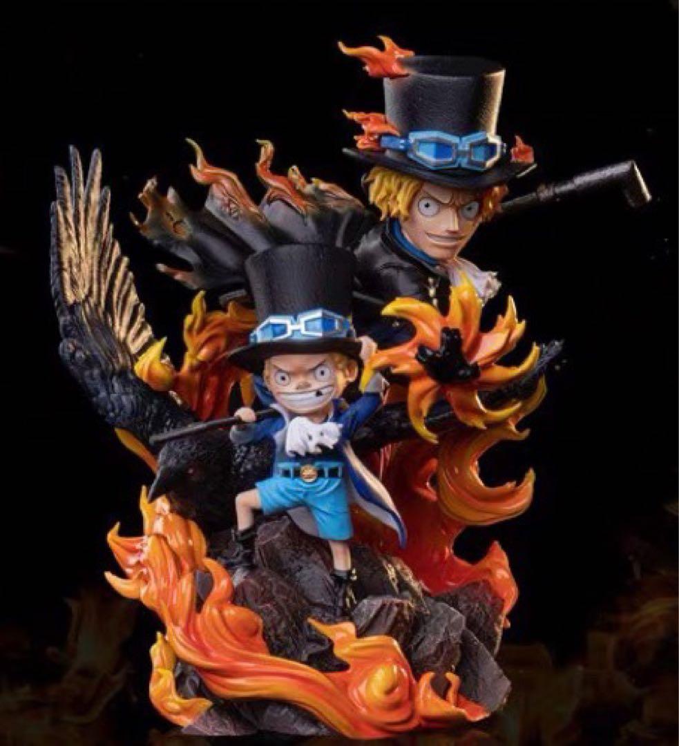 新品】ワンピース ルフィ エース サボ 3体セットフィギュア ガレージキット