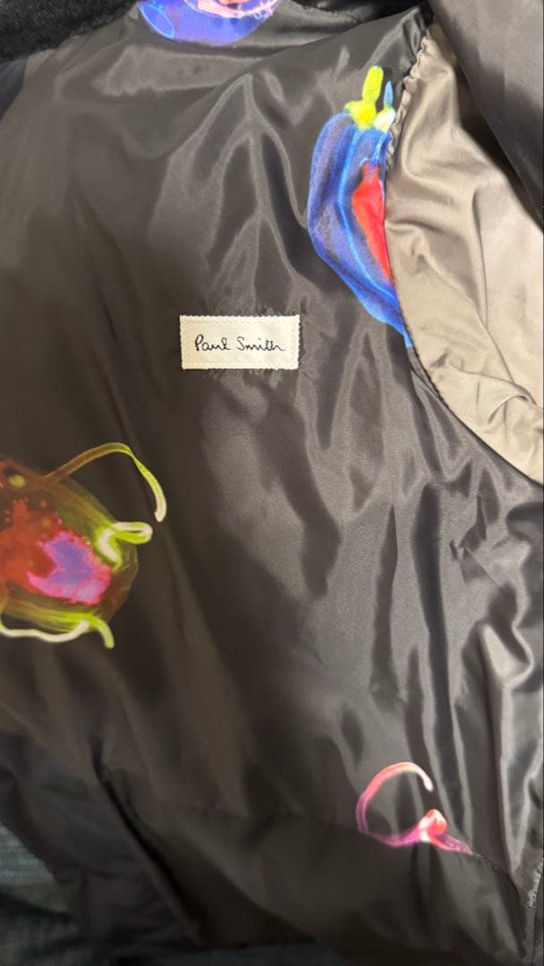 Paul Smith ネイビー ムートン襟ジャケット - メルカリ