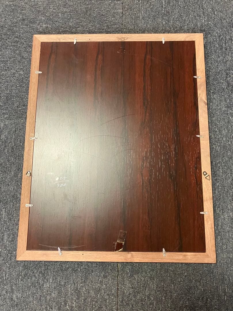 棟方志功不動明王裏彩5色木版摺版画拓本絵画額額装額縁ガラス付