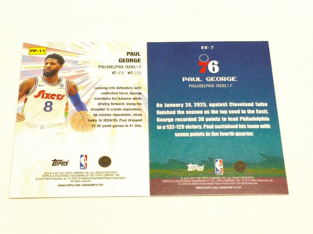 ポール・ジョージ 2枚セット 8-Bit Ballers Topps NBA - メルカリ