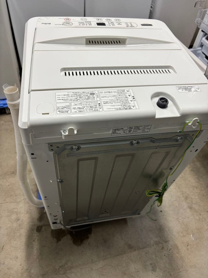 ヤマダ 洗濯機 6.0kg YWM-T60H1 2023年製