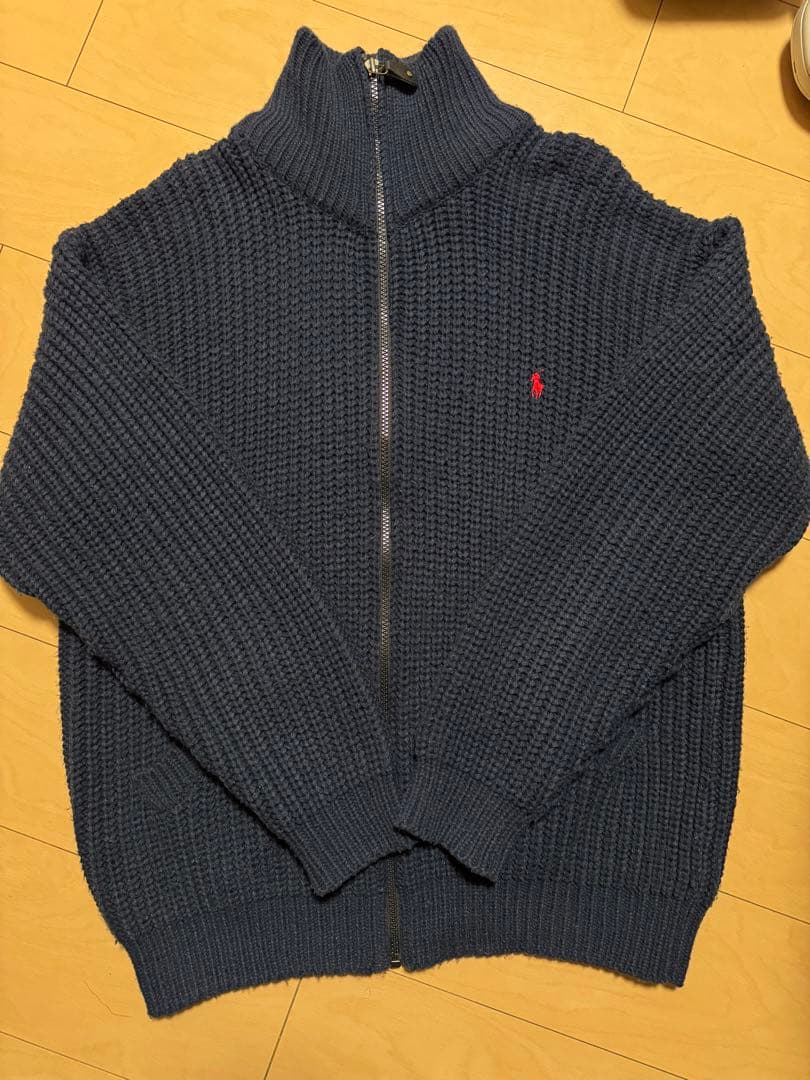 90s Polo by Ralph Lauren ドライバーズニット　ネイビー