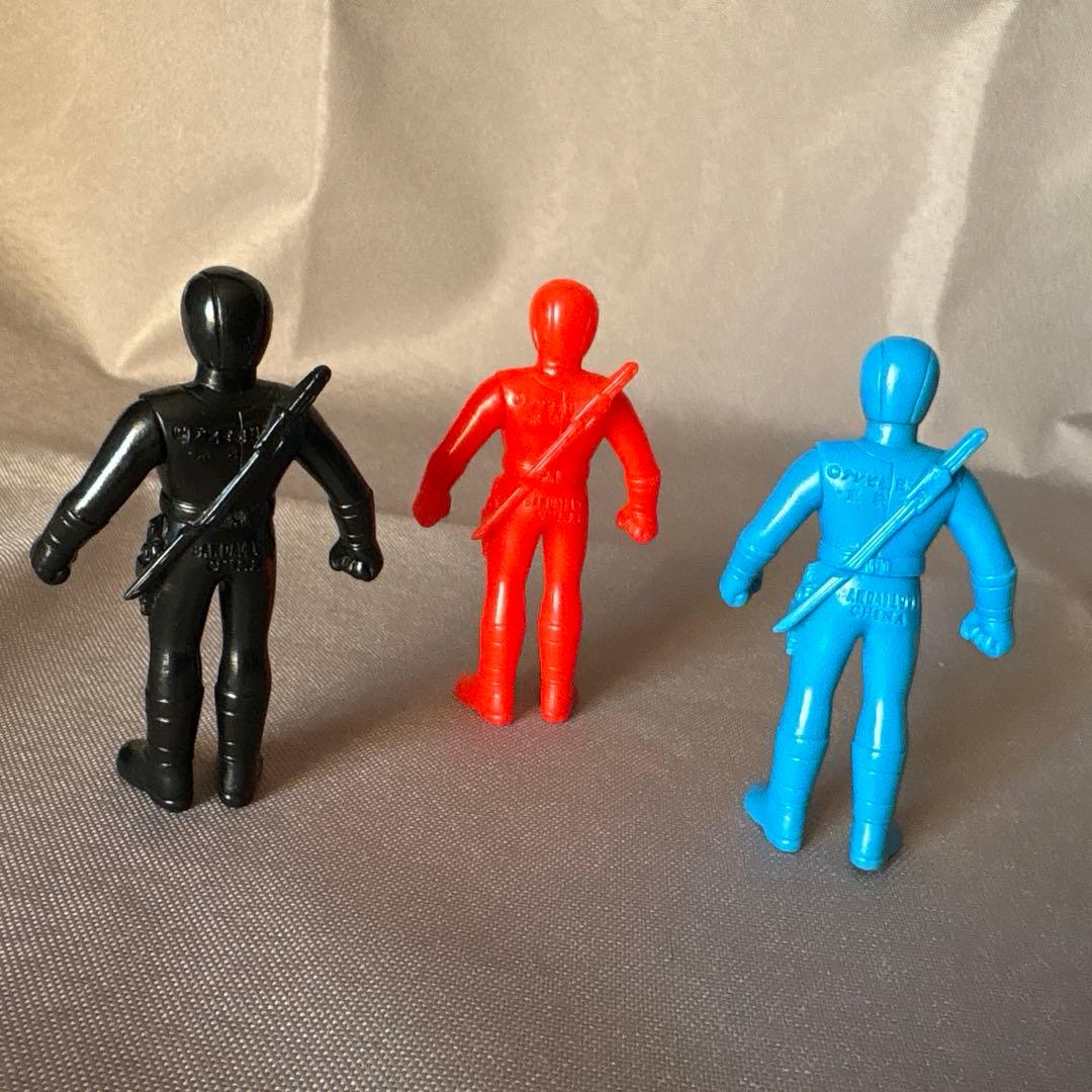 1993カクレンジャー ミニソフビ 3体セット - メルカリ