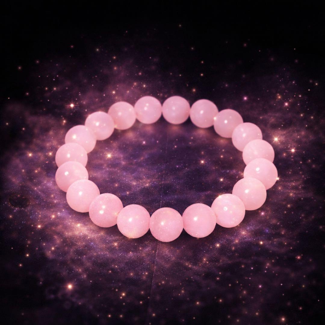 【復縁・出逢い・恋愛成就】ローズクォーツ 天然石ブレスレット｜愛・自己受容